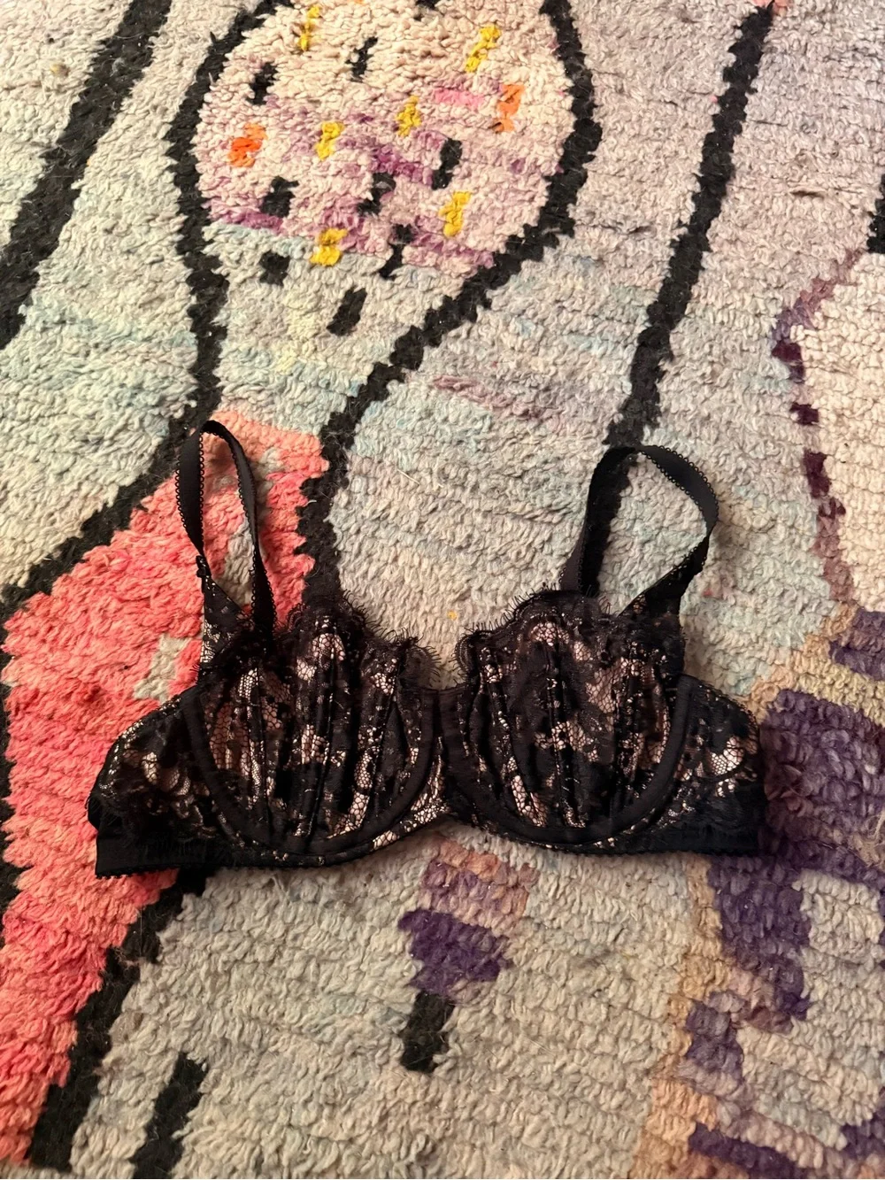 Dita Von Teese Marlene Wireless Bra Black | Vintage Glamour - Size 36C